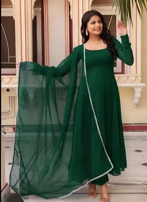 MAHADEV Anarkali Gown(Green)