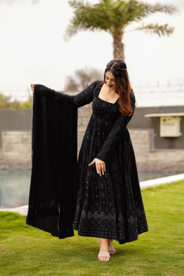 Dwarros Anarkali Gown(Black)