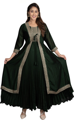 Eden Flared/A-line Gown(Green)