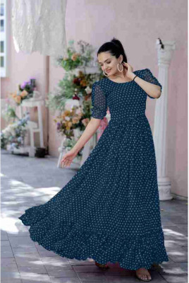 SHISHKALA Flared/A-line Gown(Blue)