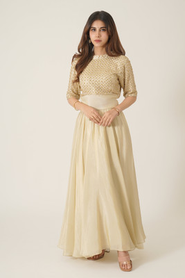 Roy Creation Flared/A-line Gown(Beige)