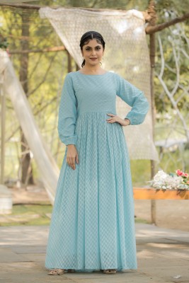 bhavyata Anarkali Gown(Blue)