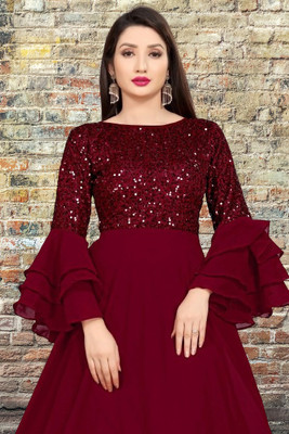 KRSF Anarkali Gown(Maroon)