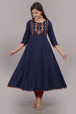 VASANT APPAREL Women Ethnic Dress Blue Dress