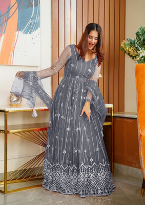 Julee Flared/A-line Gown(Grey)