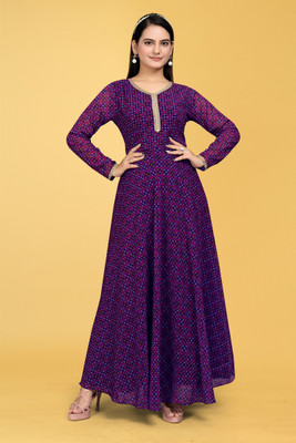 Julee Flared/A-line Gown(Blue)
