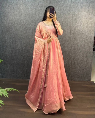 DHAAGA Anarkali Gown(Pink)