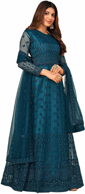 LADY SHOPI Flared/A-line Gown(Dark Blue)