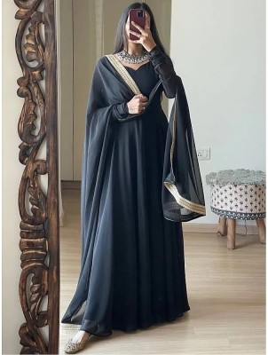 FINIVOIR Anarkali Gown(Black)