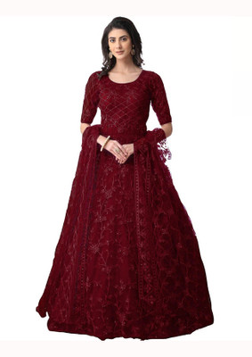Apnisha Flared/A-line Gown(Maroon)