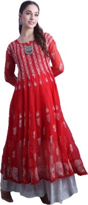 FIIZA Flared/A-line Gown(Red)