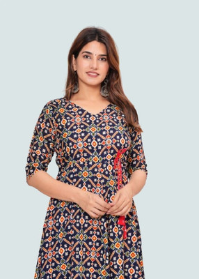 Madhurima Collection Flared/A-line Gown(Multicolor)