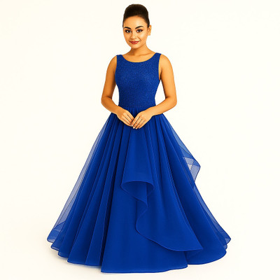 tilism Flared/A-line Gown(Blue)