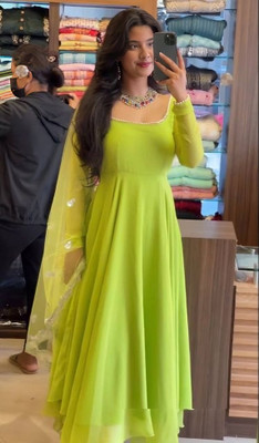 Filter Fashion Anarkali Gown(Green)