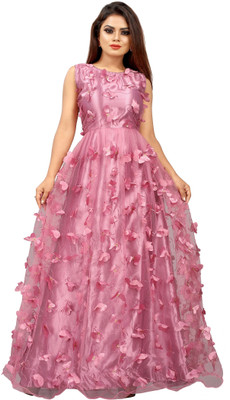 A To Z Cart Anarkali Gown(Multicolor)