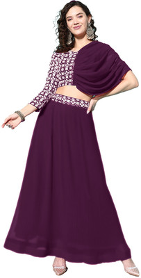SANCIA Flared/A-line Gown(Purple)