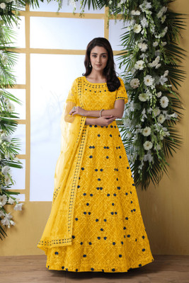 Julee Flared/A-line Gown(Yellow)