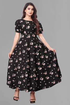 premarth Flared/A-line Gown(Black)