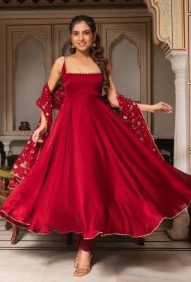 KALINI Anarkali Gown(Red)