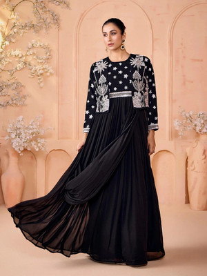 Madhuram Anarkali Gown(Black)