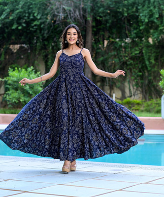 UGMAZ Anarkali Gown(Blue)