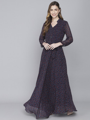 Rudraaksha Flared/A-line Gown(Multicolor)