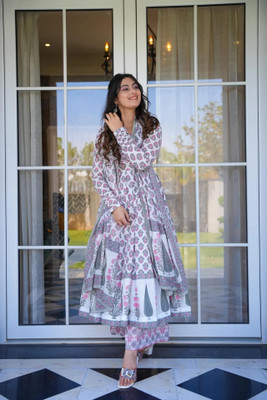 Janardan Anarkali Gown(Grey)