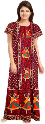 SHRIGANESH ENTERPRISES Women Nighty(Multicolor)