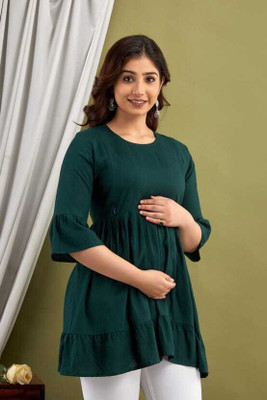 Chahat Gartex Flared/A-line Gown(Green)