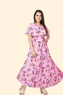 Db Fashion Tt Anarkali Gown(Pink)