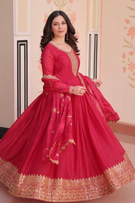 TheBestBuyers Anarkali Gown(Red)