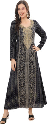 MAXIM CREATION Flared/A-line Gown(Blue)