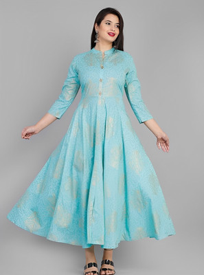 MUCHE Flared/A-line Gown(Light Blue)