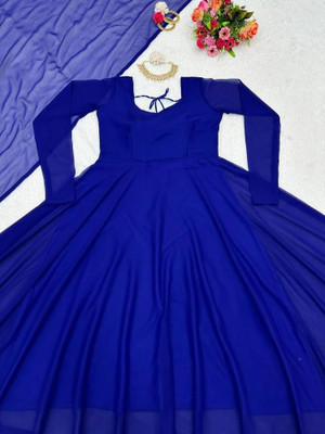 FABHUMAN Anarkali Gown(Blue)