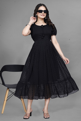 premarth Flared/A-line Gown(Black)