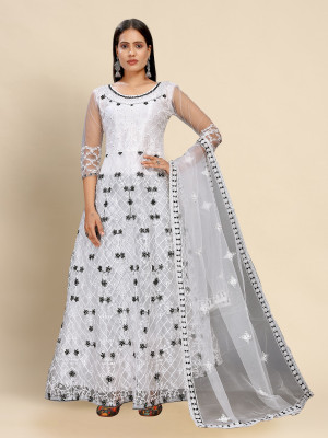 Julee Anarkali Gown(White)