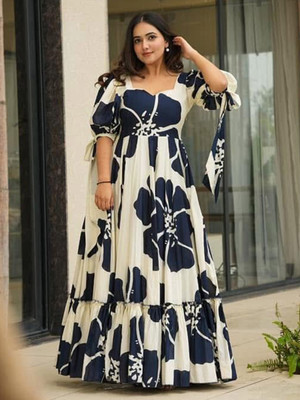 MRNYB Flared/A-line Gown(Dark Blue)