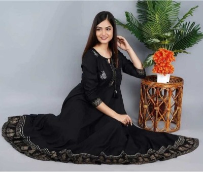 Kapishreshth Anarkali Gown(Black)