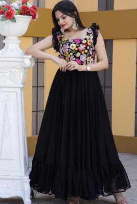 AMRIJA FASHION Flared/A-line Gown(Pink)