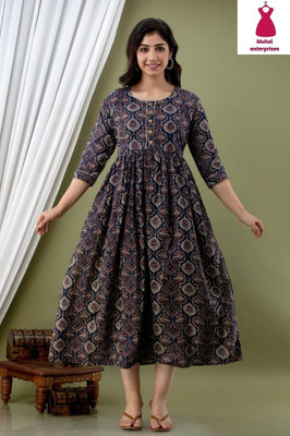 MUHAL Flared/A-line Gown(Dark Blue, Beige, Red)