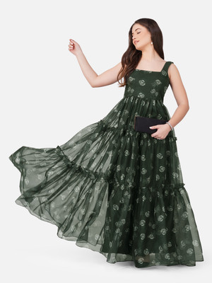Vaclav Flared/A-line Gown(Green)