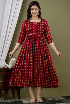 VF Rajasthan Anarkali Gown(Maroon)