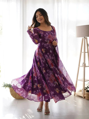 Janardan Anarkali Gown(Purple)