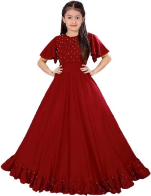 Shayona Creation Flared/A-line Gown(Maroon)