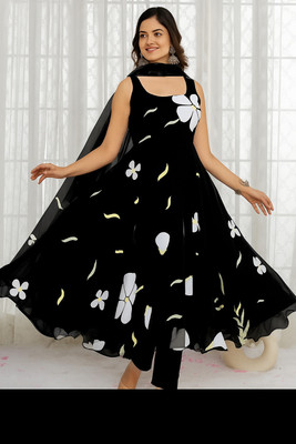 TISVARA Anarkali Gown(Black)