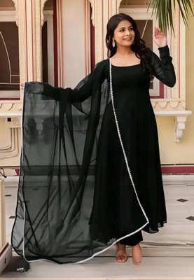 A A ITALIYA Anarkali Gown(Black)