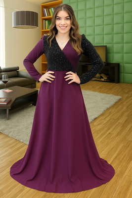 KRSF Flared/A-line Gown(Black)