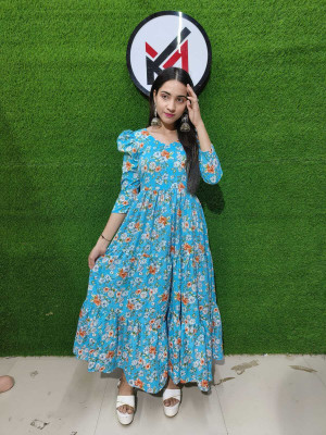 MAHATAPA Flared/A-line Gown(Light Blue)