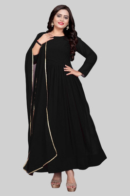 Julee Flared/A-line Gown(Black)