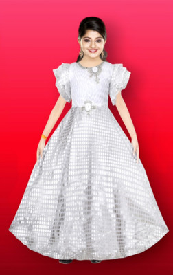 unicn collection Flared/A-line Gown(White)